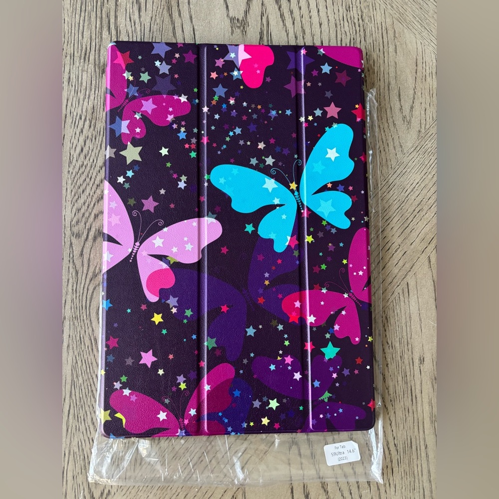 Samsung Tablet Case S10 Ultra/S9 Ultra 14.6 Inch, Pink Butterfly